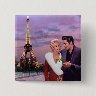 Paris Holiday 15 Cm Square Badge
