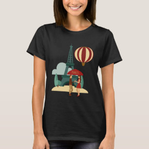 Paris Home State I Love France Vintage T-Shirt