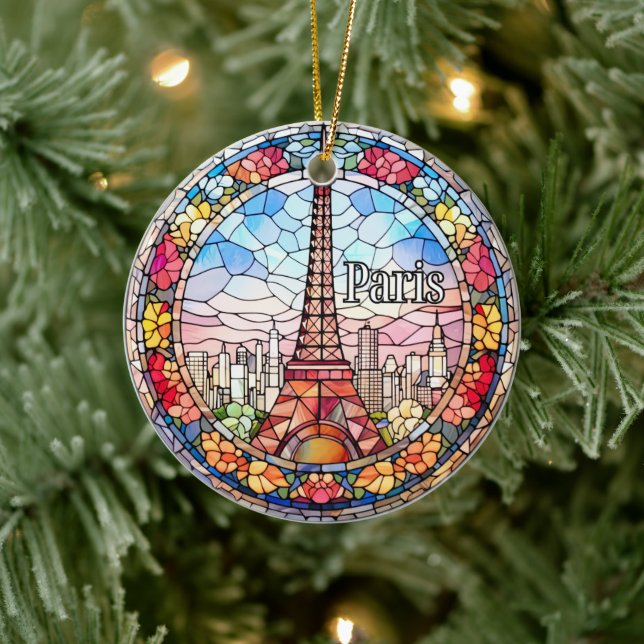 Paris Honeymoon  Ceramic Tree Decoration (Tree)