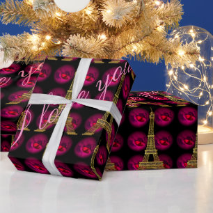 Paris Hot Villa 45' Elegant Customise Wrapping Paper