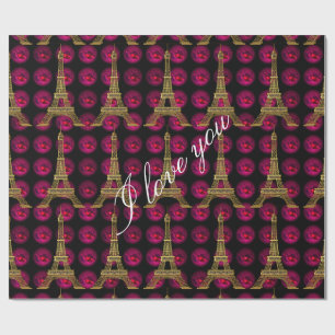Paris Hot Villa Elegant Customise Wrapping Paper