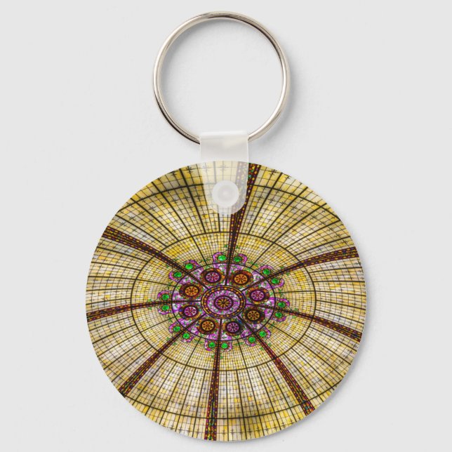 Paris Hotel Ceiling in Las Vegas Key Ring (Front)