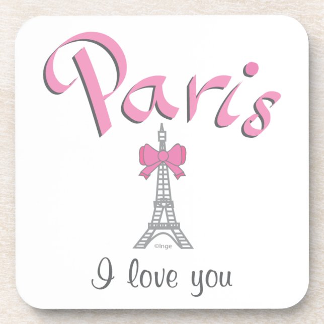Paris I love you Coaster (Front)