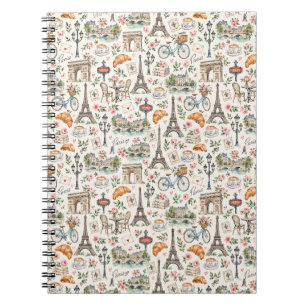 Paris Icons Chic Design Notebook