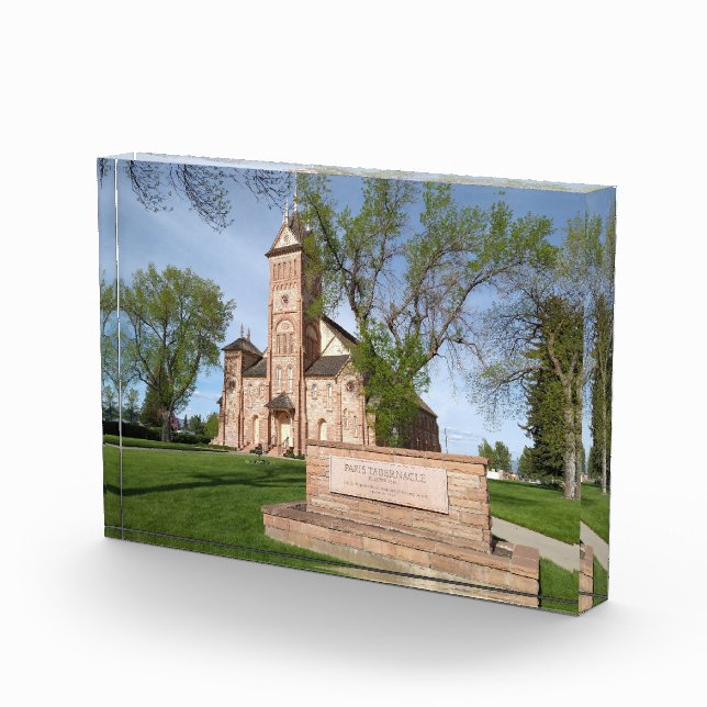 Paris Idaho Tabernacle Horizontal Photo Block (Right)