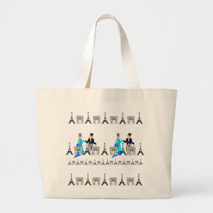 Paris, Île de France Large Tote Bag