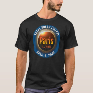 Paris Illinois IL Total Solar Eclipse 2024  3  Pre T-Shirt