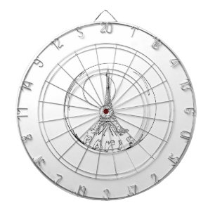 paris in a glass ball dartboard