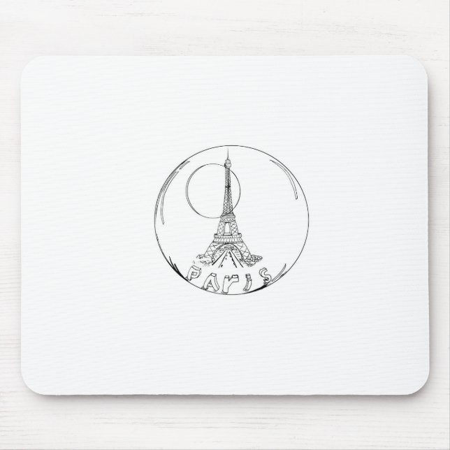 paris in a glass ball mouse mat (Front)