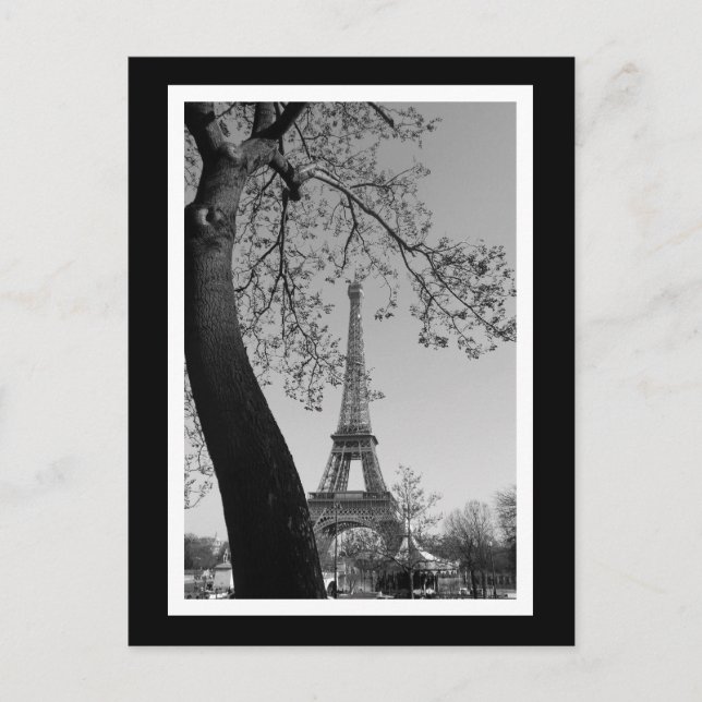 paris in b&w postcard (Front)
