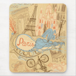 Paris in France Mouse Mat