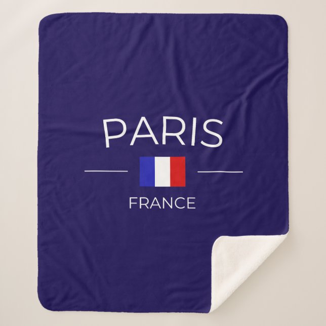 paris in France Sherpa Blanket (Front)