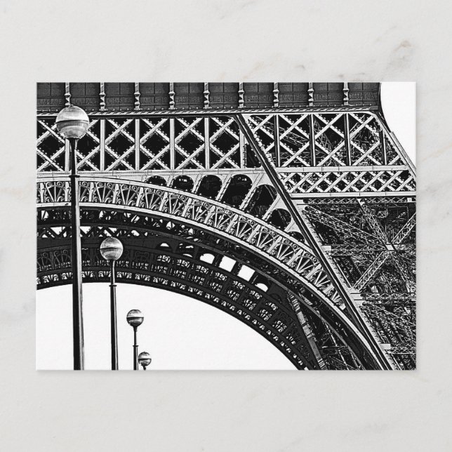 paris in lines postcard (Front)