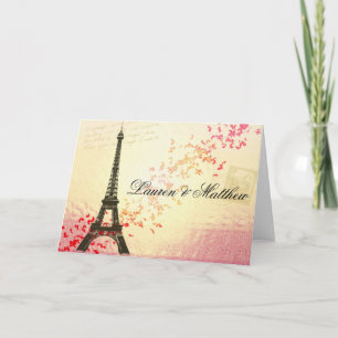 Paris in Love - Eiffel Tower Note Card