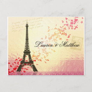 Paris in Love - Eiffel Tower Postcard