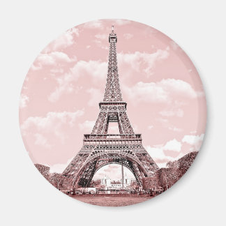 Paris in Pink Eiffel Tower France magnet