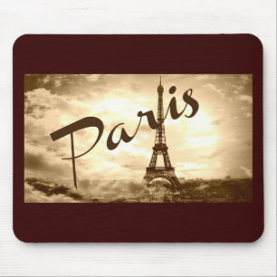 Paris in Sepia Mouse Mat