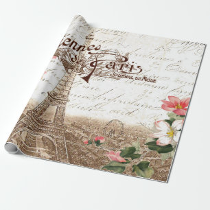 Paris in Spring 60lb Decoupage Poster Wrapping Pap Paper