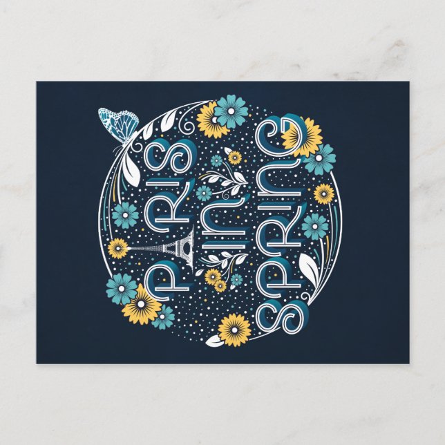 Paris in Spring / Postcard (Front)