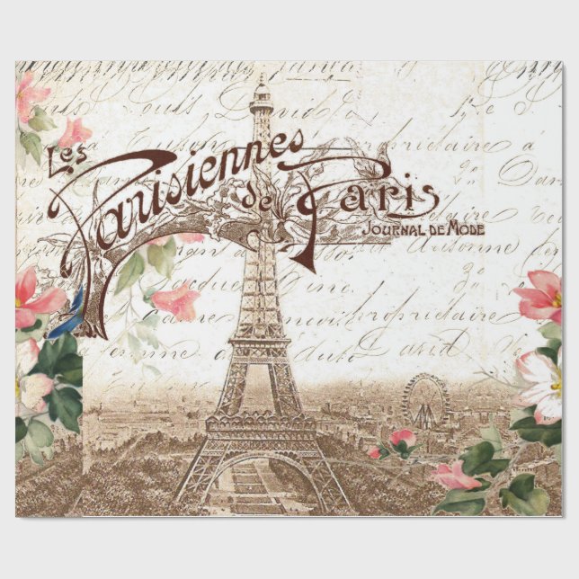 Paris in Spring Wrapping Paper (Flat)