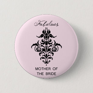 Paris Inspired Mother of the Bride Button