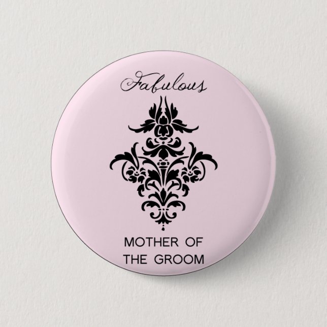 Paris Inspired Mother of the Groom Button (Front)