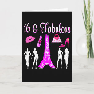 PARIS INSPIRED SWEET 16TH BIRTHDAY DESIGN INVITATION