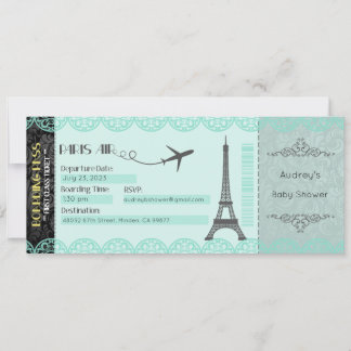 Paris Invitation, Custom Paris Invitation