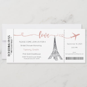 Paris Invitation, Paris Bridal Shower Invitation