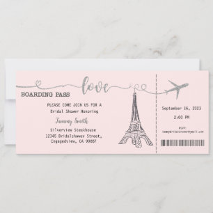 Paris Invitation, Paris Bridal Shower Invitation