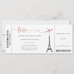 Paris Invitation, Paris Bridal Shower Invitation