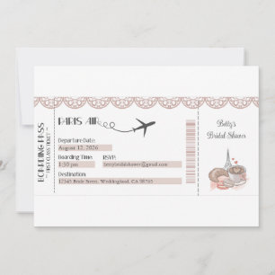 Paris Invitation, Paris Theme Party Invitation