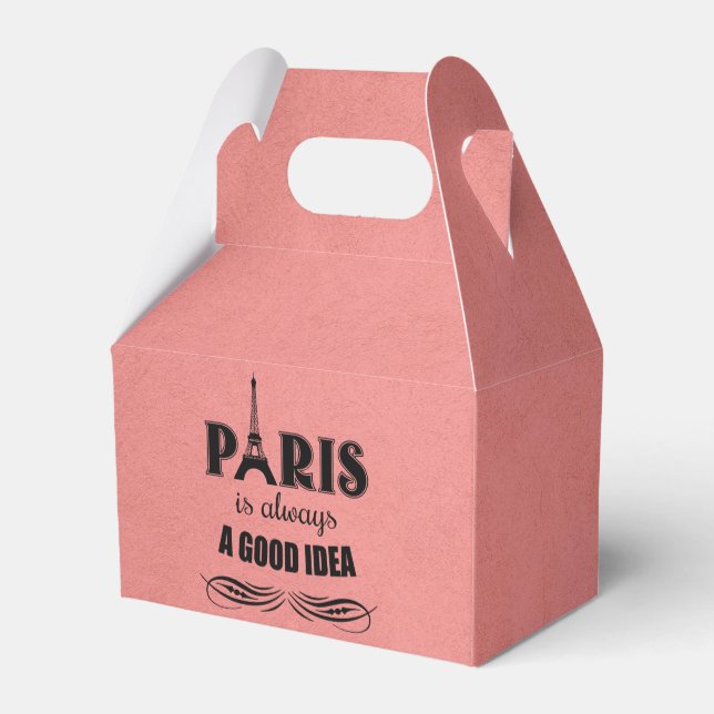 Paris is always a good idea favour box (Back Side)