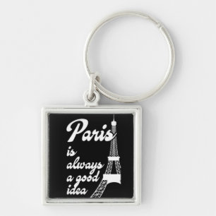 Paris is always a good idea key ring