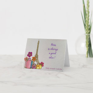"Paris is always a good idea" note card