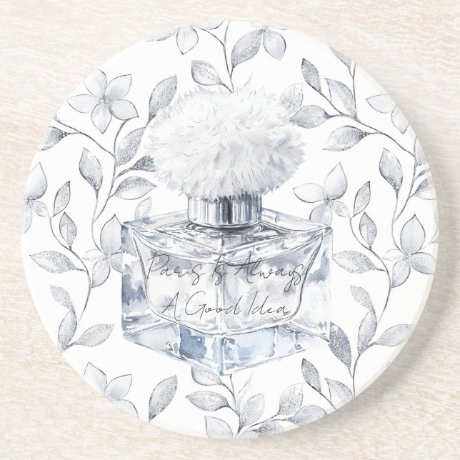 Paris is always a good idea perfume leaves coaster (Front)