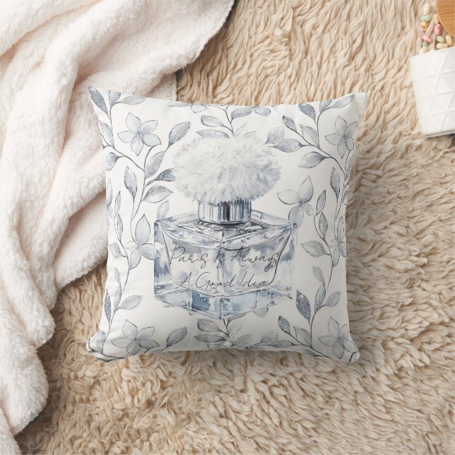 Paris is always a good idea perfume leaves cushion (Blanket)