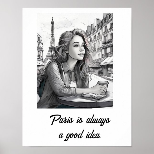 Paris is always a good idea poster (Front)