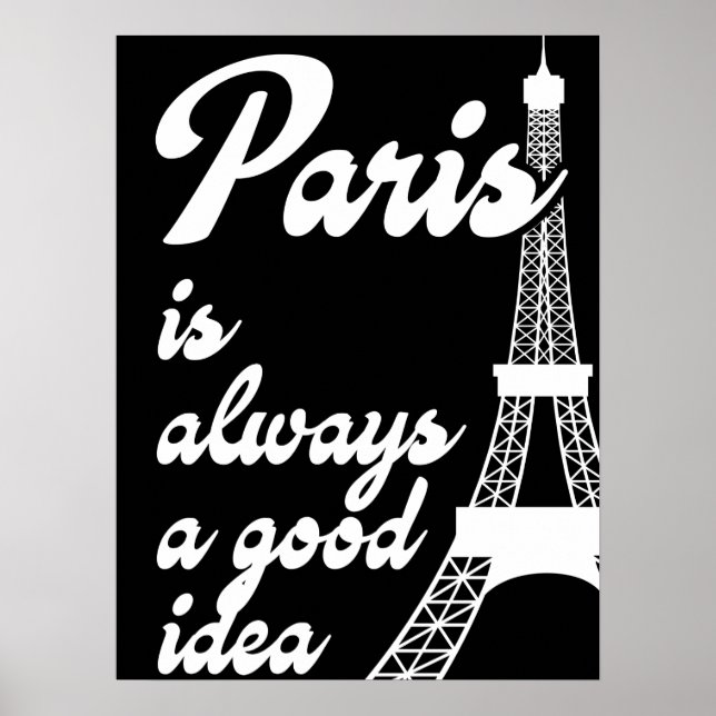 Paris is always a good idea poster (Front)