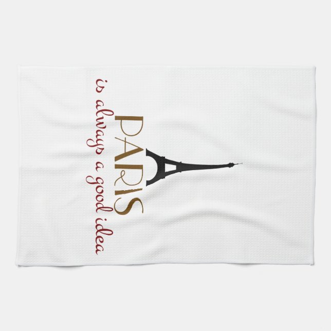 Paris is Always a Good Idea Tea Towel (Horizontal)
