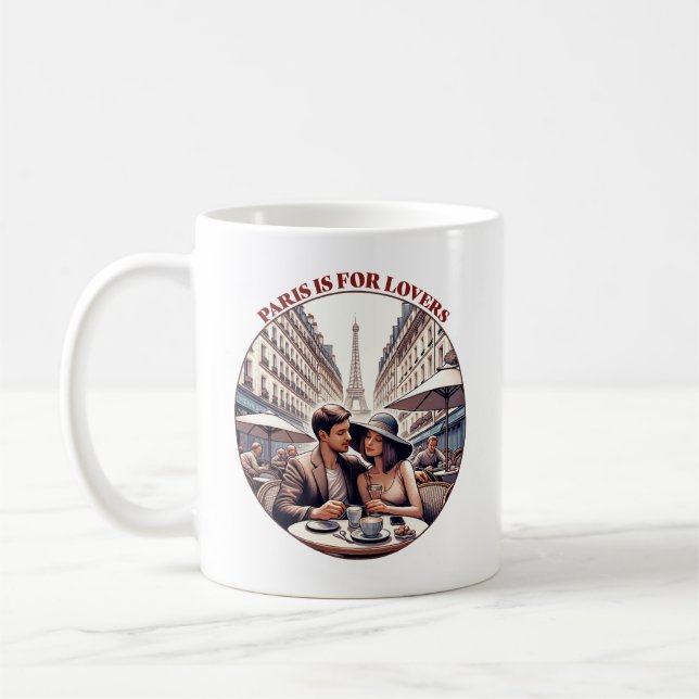 Paris is for Lovers Coffee Mug (Left)