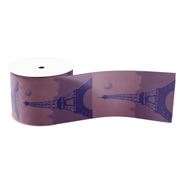 Paris j'adore! grosgrain ribbon (Spool)