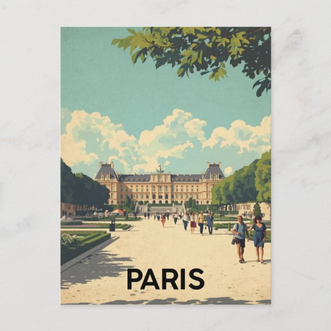 Paris Jardin des Plantes Postcard (Front)