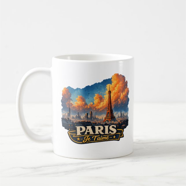 🗼☕ “Paris – Je T’aime” Mug (Left)