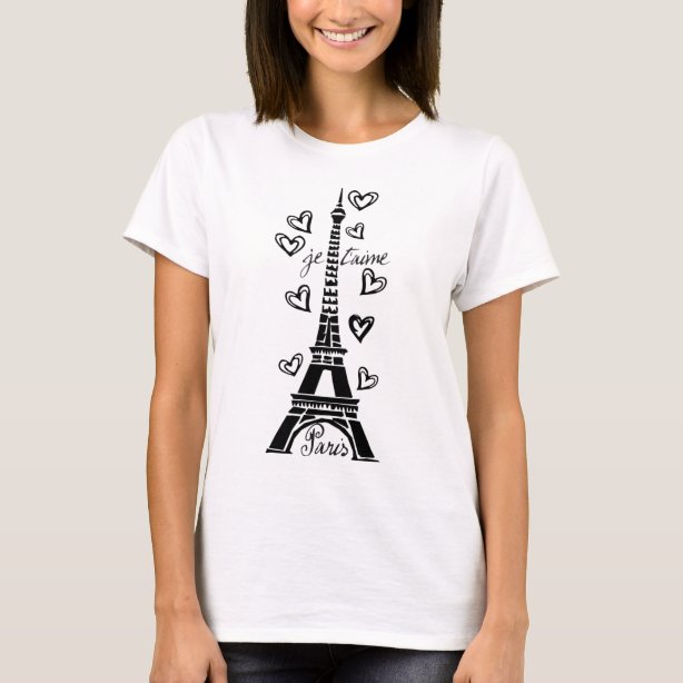 Eiffel Tower TShirts & Shirt Designs Zazzle UK