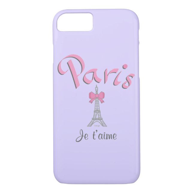Paris - Je t'aime (I love you) Cool iPhone 7 Case-Mate iPhone Case (Back)