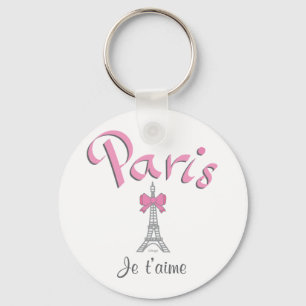 Paris - Je t'aime (I love you) Key Ring