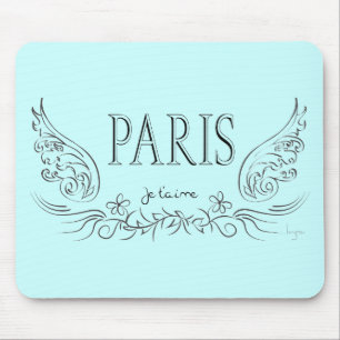 PARIS Je t'aime ( i love you) Mouse Mat