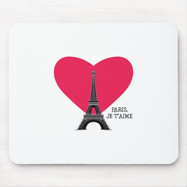 Paris, Je T'Aime Mouse Mat (Front)