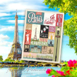 Paris Je T'aime Postcard<br><div class="desc">Immerse in the rich history and vibrant spirit of Paris with our Vintage Retro Bonjour Paris Travel Postcard. This beautifully designed piece of nostalgia by Mylini Design not only captures the essence of Paris but also takes you on a journey down memory lane. At its centre, it showcases the iconic...</div>